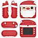Fotocamera Digitale, Design Babbo Natale, Con Foto Da 12mpx E Video Hd Per Bambini. Stampa Istantanea Delle Tue Foto Preferite. 12,6x4,2x8,5 Cm. Colore Rosso - Foto miniatura 6