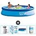 Piscina Fuori Terra - In Giro - 366x366x76 Cm - Blu - Include Accessori Coordinati Cb87 - Foto miniatura 1