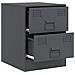 Lusso Casadino -  Comodino Antracite 34,5x39x44 Cm In Acciaio - Foto miniatura 5