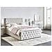 Letto Contenitore Tessuto Amiens 140 X 200 Cm Beige - Foto miniatura 1