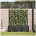 Fioriere con sistema di irrigazione 3 pcs Nero - Foto miniatura 3