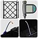 Fioriere con sistema di irrigazione 3 pcs Nero - Foto miniatura 8