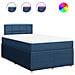 Giroletto a Molle con Materasso Blu 120x190 cm in Tessuto - Foto miniatura 1