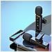 Microfono Lavalier Wireless Doppio Con Type-c, Microfono A Clip Per Streaming Live E Registrazione - Foto miniatura 5
