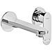 Rubinetto Miscelatore Da Parete Per Lavabo Guatavia Ottone Argento - Foto miniatura 2