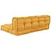Cuscino per divano a pallet con schienale in tessuto giallo - Foto miniatura 3