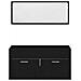 Set di mobili per il bagno 3 pcs Rovere Nero 90 x 38.5 x 46 cm - Foto miniatura 8