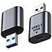 Adattatore 2-pack Type-c Femmina A Usb Maschio, Lega Di Alluminio, Trasferimento Dati 10gbps - Foto miniatura 3