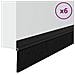 Spazzole per porte autoadesive 6 pcs Nero 100 cm - Foto miniatura 3