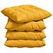 Cuscini per Seduta 4 pcs Giallo Chiaro 40 x 40 x 6 cm - Foto miniatura 1