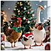 Confezione Da 2 Collari Decorativi Natalizi Per Animali Domestici - Elastici Da Collo A Tema Babbo Natale - Foto miniatura 4