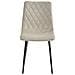Sedia TURIN in velluto beige, design ergonomico x3 - Foto miniatura 3