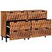 Credenza 2 pcs Finitura Marrone Acacia 60 x 33 x 75 cm - Foto miniatura 2