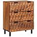 Credenza 2 pcs Finitura Marrone Acacia 60 x 33 x 75 cm - Foto miniatura 3