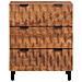 Credenza 2 pcs Finitura Marrone Acacia 60 x 33 x 75 cm - Foto miniatura 4