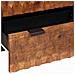 Credenza 2 pcs Finitura Marrone Acacia 60 x 33 x 75 cm - Foto miniatura 8