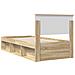 Struttura del letto Rovere Sonoma 90 x 200 cm Legno multistrato - Foto miniatura 9