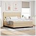 Letto a molle con materasso Crema 180 x 200 cm Tessuto - Foto miniatura 2