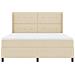 Letto a molle con materasso Crema 180 x 200 cm Tessuto - Foto miniatura 7