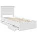 Struttura del letto Bianco 75 x 190 cm Legno Ingegnerizzato - Foto miniatura 5