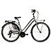 Bici Da Donna Misura 28 City Bike Bicicletta Aura21v Linea Aura Telaio In Alluminio Cambio 21v Completa Di Accessori Luci Led - 44 Titanio Opaco Azzurro - Foto miniatura 1