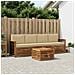 Set di divani da esterno con cuscino 5 pcs Naturale e Beige - Foto miniatura 2