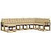 Set di divani da esterno con cuscino 8 pcs Bianco e Beige - Foto miniatura 1