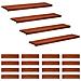 Tappeti per scale 20 pz 120 x 30 x 2 cm Marrone - Foto miniatura 1