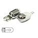 Blister 2 Lampade Invisibili Cromate T10 W5W 12V 5W Frecce Laterali auto Arancione - Foto miniatura 1