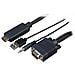 CAB-VGAHDMI1, VGA / 3.5 mm, HDMI, Maschio / maschio, Nero - Foto miniatura 1