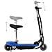 Monopattino Elettrico Con Sella Per Bambini Potenza 120 Watt Blu - Foto miniatura 2