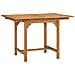 Tavolo da Giardino Estensibile (110-160) x80x75 cm Massello Teak - Foto miniatura 1
