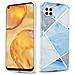 Custodia Compatibile Con Huawei P40 Lite In Marmo Grigio Bianco Blu No. 2 - Coperchio Protettivo In Silicone Tpu Con Motivo A Mosaico - Foto miniatura 1