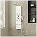 Pannello Doccia In Vetro 25x47,5x130 Cm Bianco - Foto miniatura 1