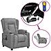Poltrona Alzapersona Massaggiante Grigia in Similpelle - Foto miniatura 1