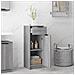 Armadietto Bagno Grigio Sonoma 32x34x90 Cm In Legno Multistrato - Foto miniatura 3