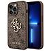Pu 4g Metal Logo Case Fr Apple Iphone 14 Pro - Brown (guhcp14l4gmgbr) - Foto miniatura 2