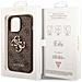 Pu 4g Metal Logo Case Fr Apple Iphone 14 Pro - Brown (guhcp14l4gmgbr) - Foto miniatura 3