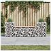 Panca Giardino Design Gabbione 183x41x60,5 cm Massello Douglas - Foto miniatura 1