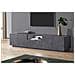 Mobile Porta Tv Azzurras, Credenza Bassa Da Soggiorno, Base Porta Televisione, 100% Made In Italy, Cm 220x43h46, Ardesia, Con Luce Led - Foto miniatura 9