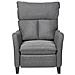 Poltrona Reclinabile Tessuto Grigio Royston - Foto miniatura 2