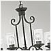 Lampadario Industrial Nordico Casa Alluminio Nero Antico Vetro 5 Luci E27 - Foto miniatura 2