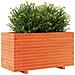 Fioriera Giardino Marrone Cera 90x40x49,5cm Legno Massello Pino - Foto miniatura 2
