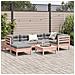 Set Divani Giardino 7 Pz Cuscini Legno Massello Abete Douglas - Foto miniatura 3
