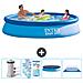 Piscina Fuori Terra - In Giro - 366x366x76 Cm - Blu - Include Accessori Coordinati Cb88 - Foto miniatura 1