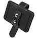 Clip Per Porta Occhiali Da Sole In Pelle Pu Per Visiera Auto Black - Foto miniatura 1