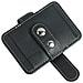 Clip Per Porta Occhiali Da Sole In Pelle Pu Per Visiera Auto Black - Foto miniatura 4
