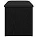 panchina da stoccaggio  nero rovere 80x40x45 cm in legno ingegnerizzato - Foto miniatura 7