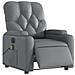 Poltrona Massaggiante Elettrica Reclinabile Grigio Similpelle - Foto miniatura 3