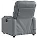 Poltrona Massaggiante Elettrica Reclinabile Grigio Similpelle - Foto miniatura 5